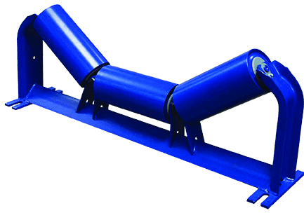Blue conveyor idler frame