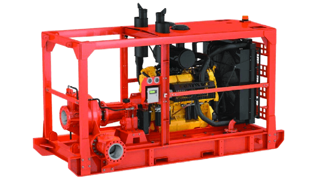 Red dewatering skid equipment